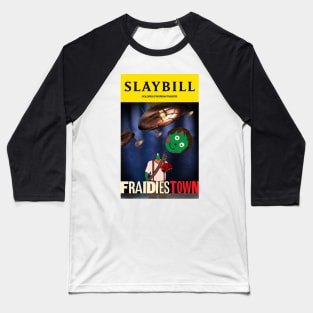 Broadway Zombie Fraidiestown Slaybill Baseball T-Shirt